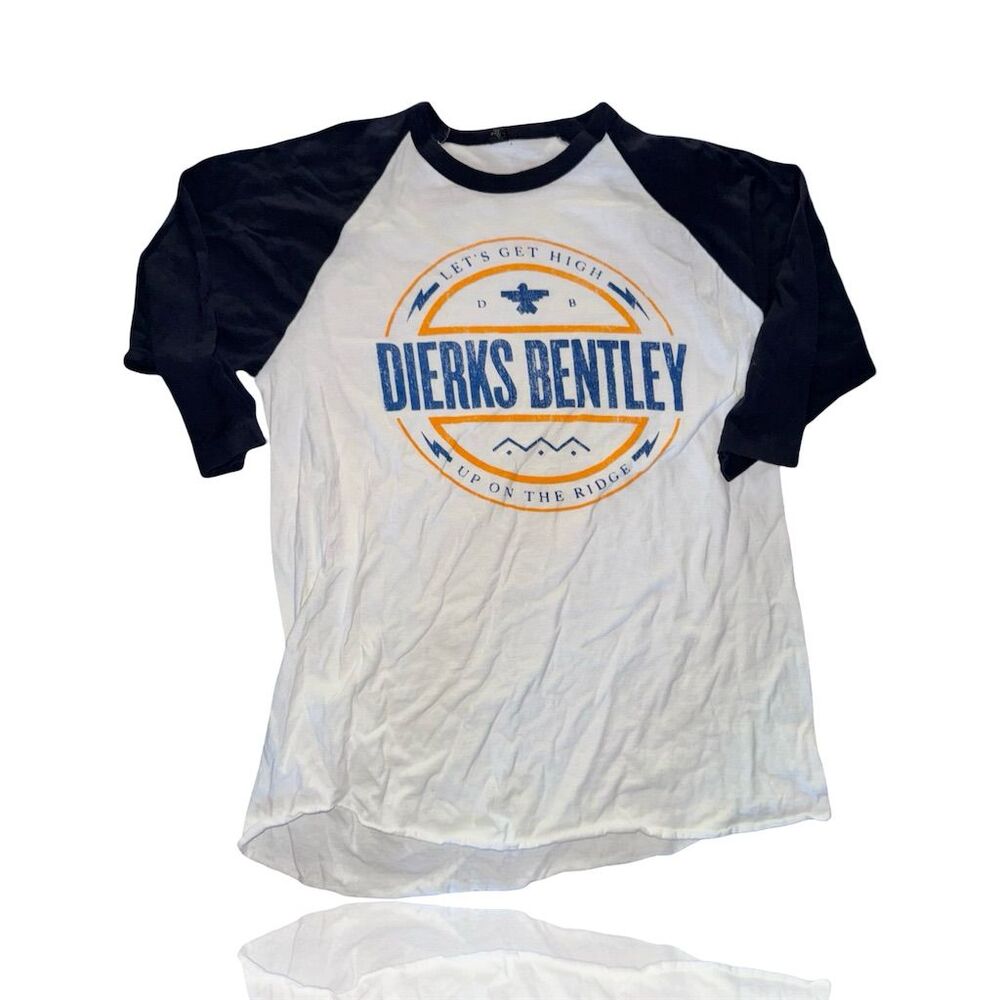 Dierks Bentley "Let's Get High" Raglan 3/4 Sleeve Tour Shirt Men's L